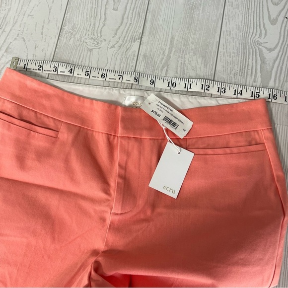 Ecru Madison Slim Trouser Coral Pants - Picture 3 of 12